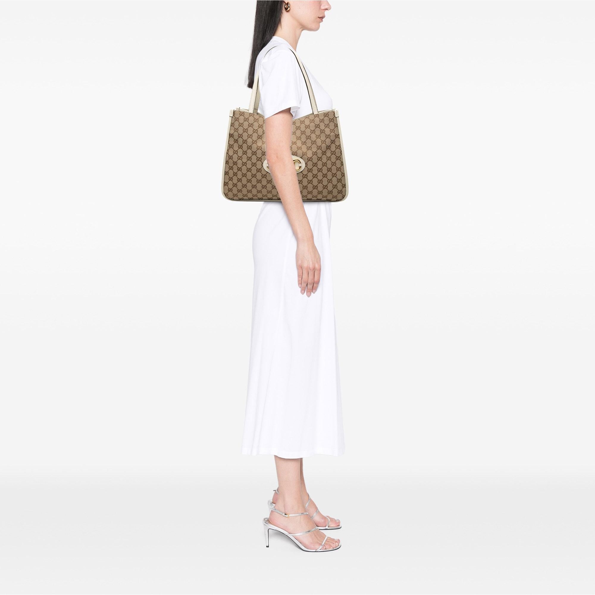 Gucci Medium GG Canvas Horsebit 1955 Tote