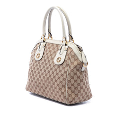 Gucci Medium GG Canvas Scarlett Satchel