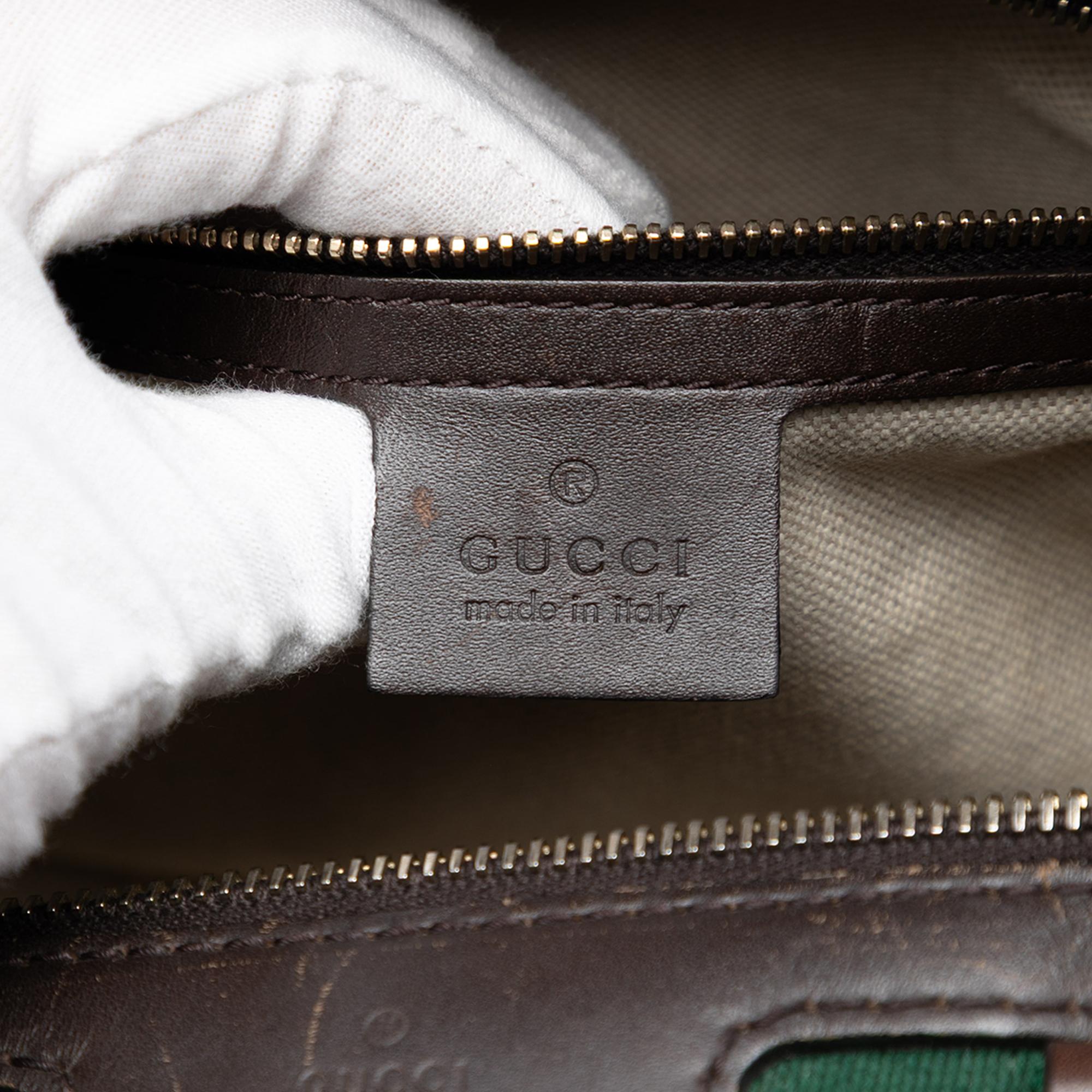 Gucci Medium GG Canvas Web Joy Boston Bag
