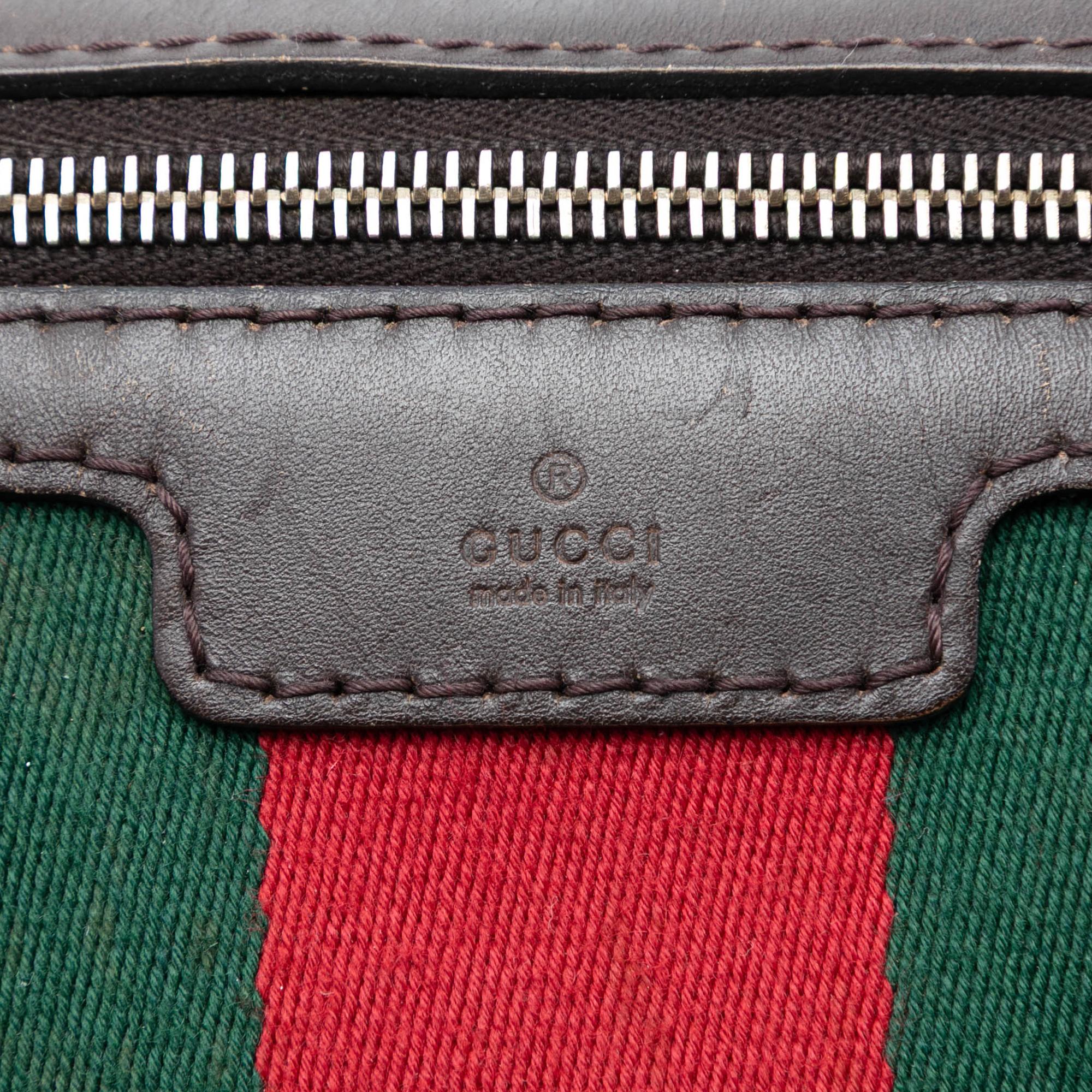 Gucci Medium GG Canvas Web Joy Boston Bag