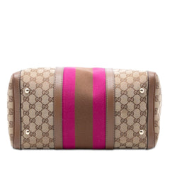 Gucci Medium GG Canvas Web Joy Boston Bag