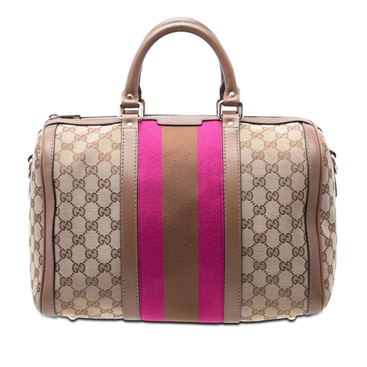 Gucci Medium GG Canvas Web Joy Boston Bag