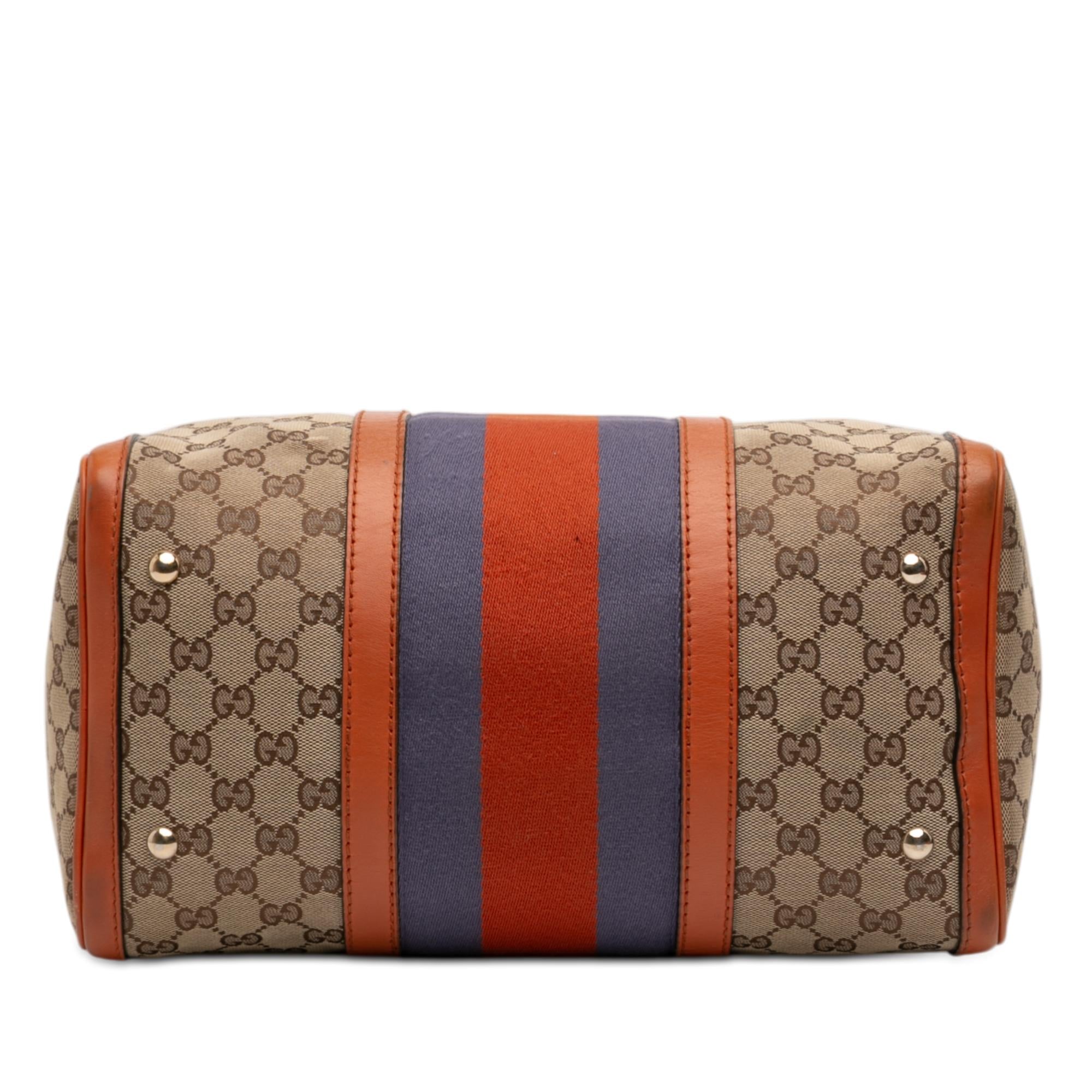 Gucci Medium GG Canvas Web Joy Boston Bag