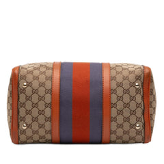 Gucci Medium GG Canvas Web Joy Boston Bag