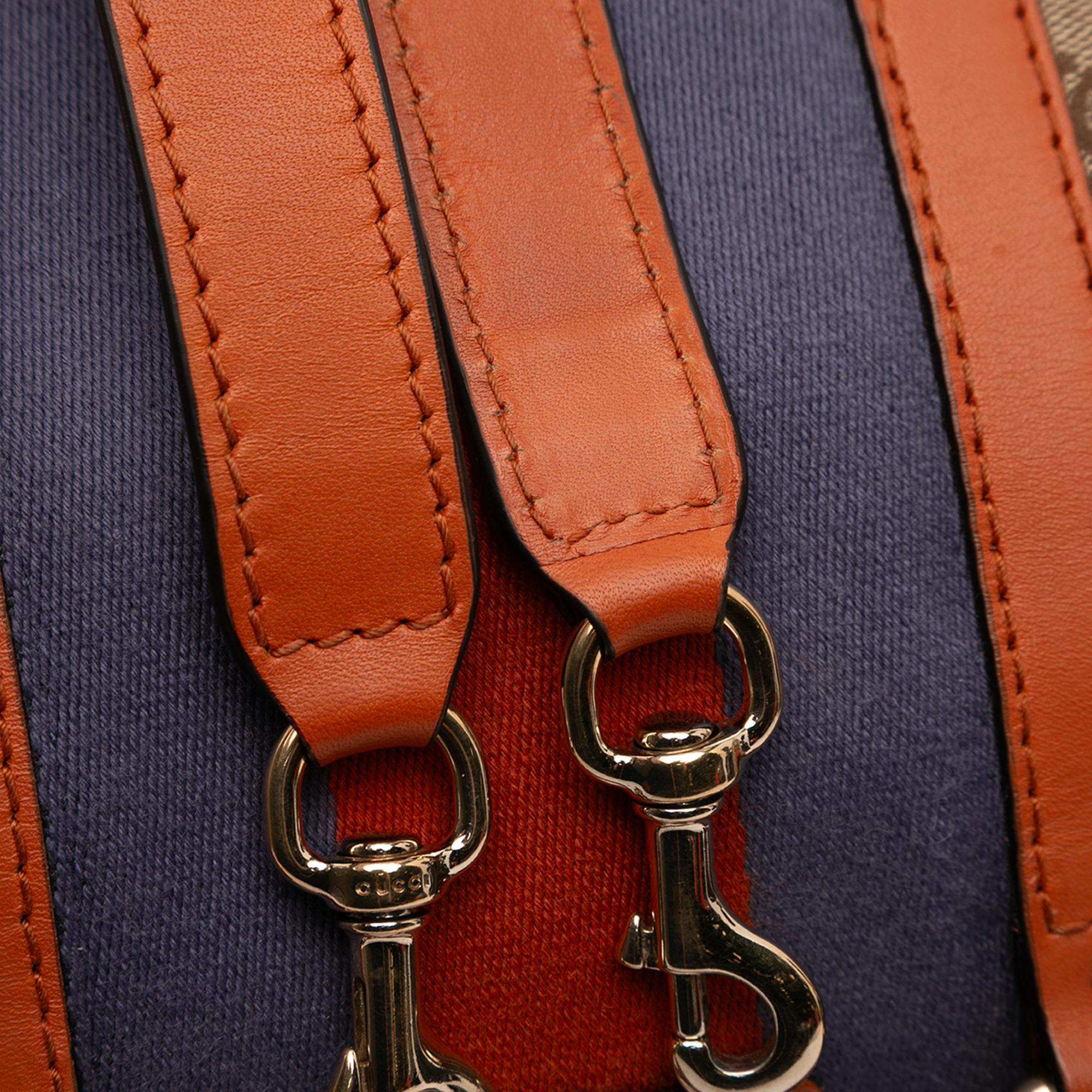 Gucci Medium GG Canvas Web Joy Boston Bag