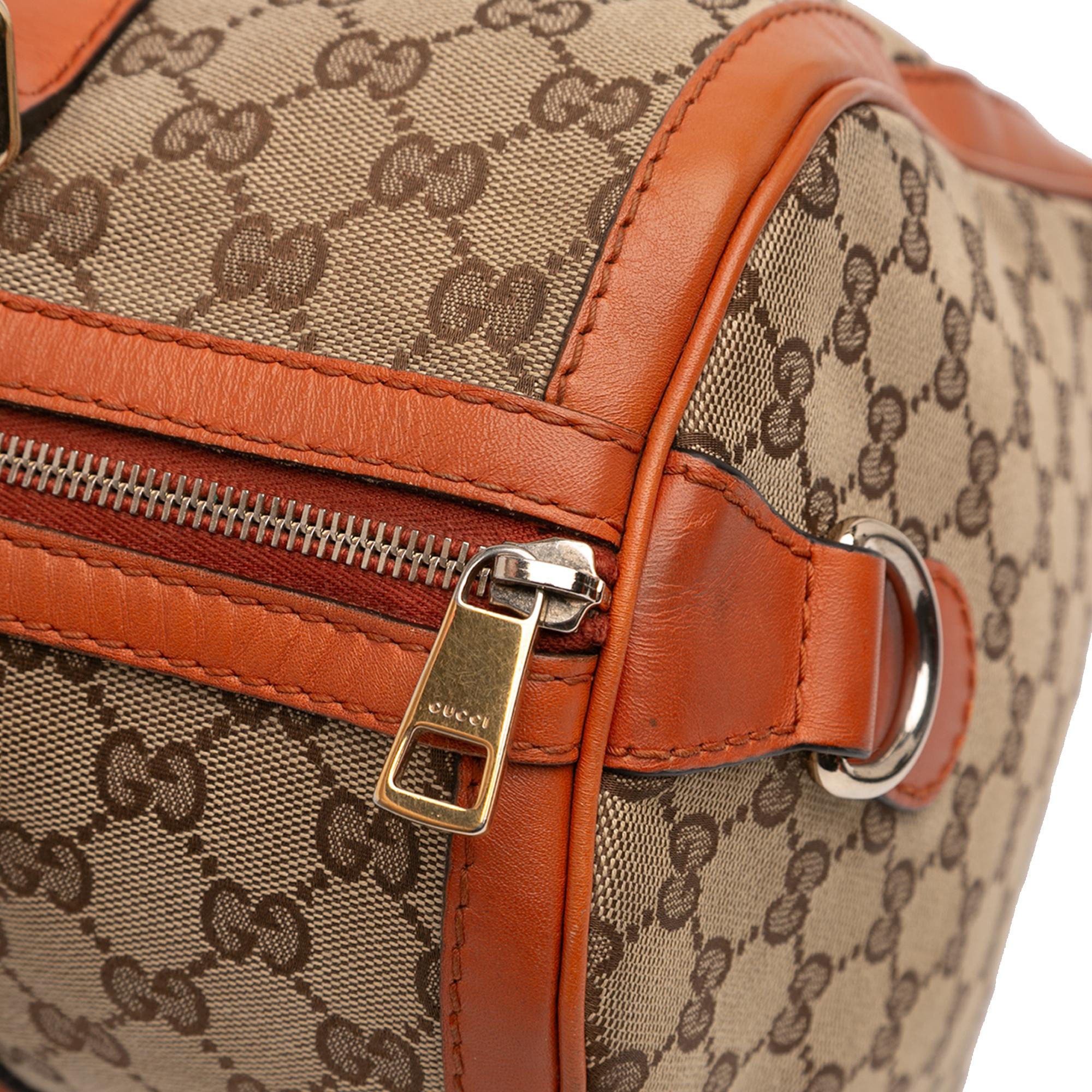 Gucci Medium GG Canvas Web Joy Boston Bag