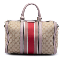 Gucci Medium GG Canvas Web Joy Boston Bag