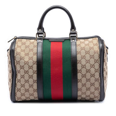 Gucci Medium GG Canvas Web Joy Boston Bag