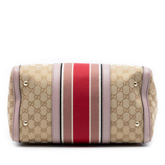 Gucci Medium GG Canvas Web Joy Boston Bag