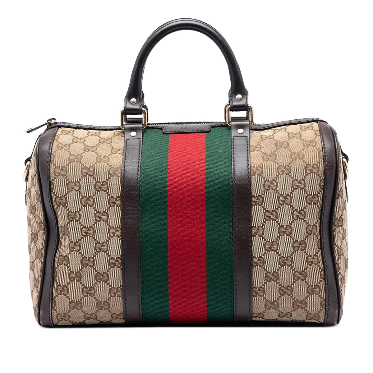 Gucci Medium GG Canvas Web Joy Boston Bag