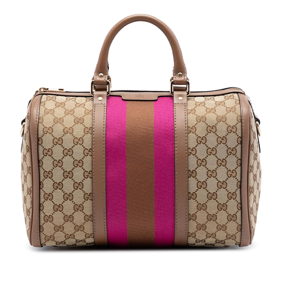 Gucci Medium GG Canvas Web Joy Boston Bag