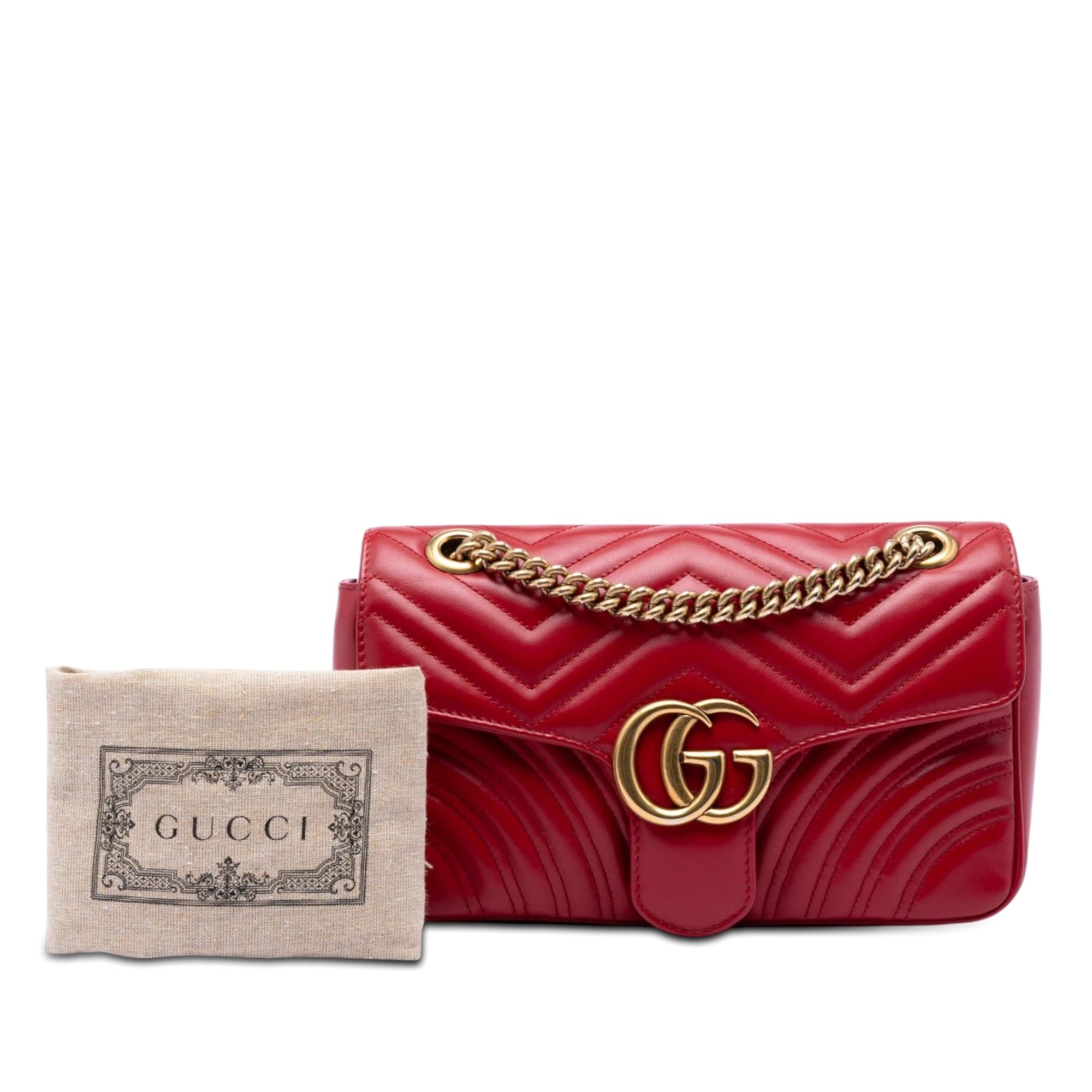 Gucci Medium GG Marmont Matelasse Leather Shoulder Bag