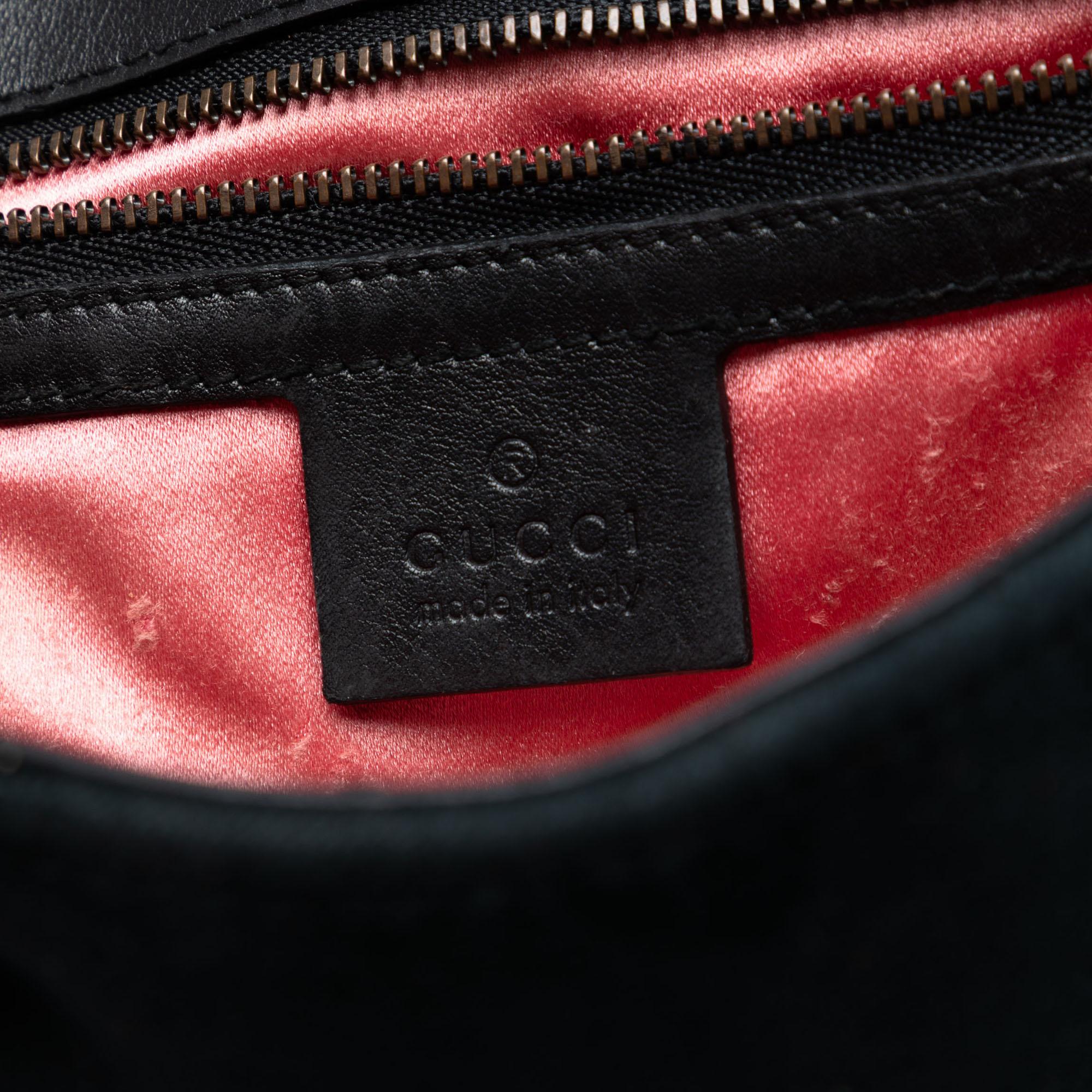 Gucci Medium GG Marmont Matelasse Velvet Shoulder Bag