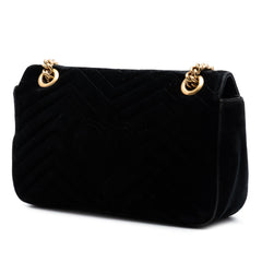 Gucci Medium GG Marmont Matelasse Velvet Shoulder Bag