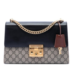Gucci Medium GG Supreme Padlock Shoulder Bag
