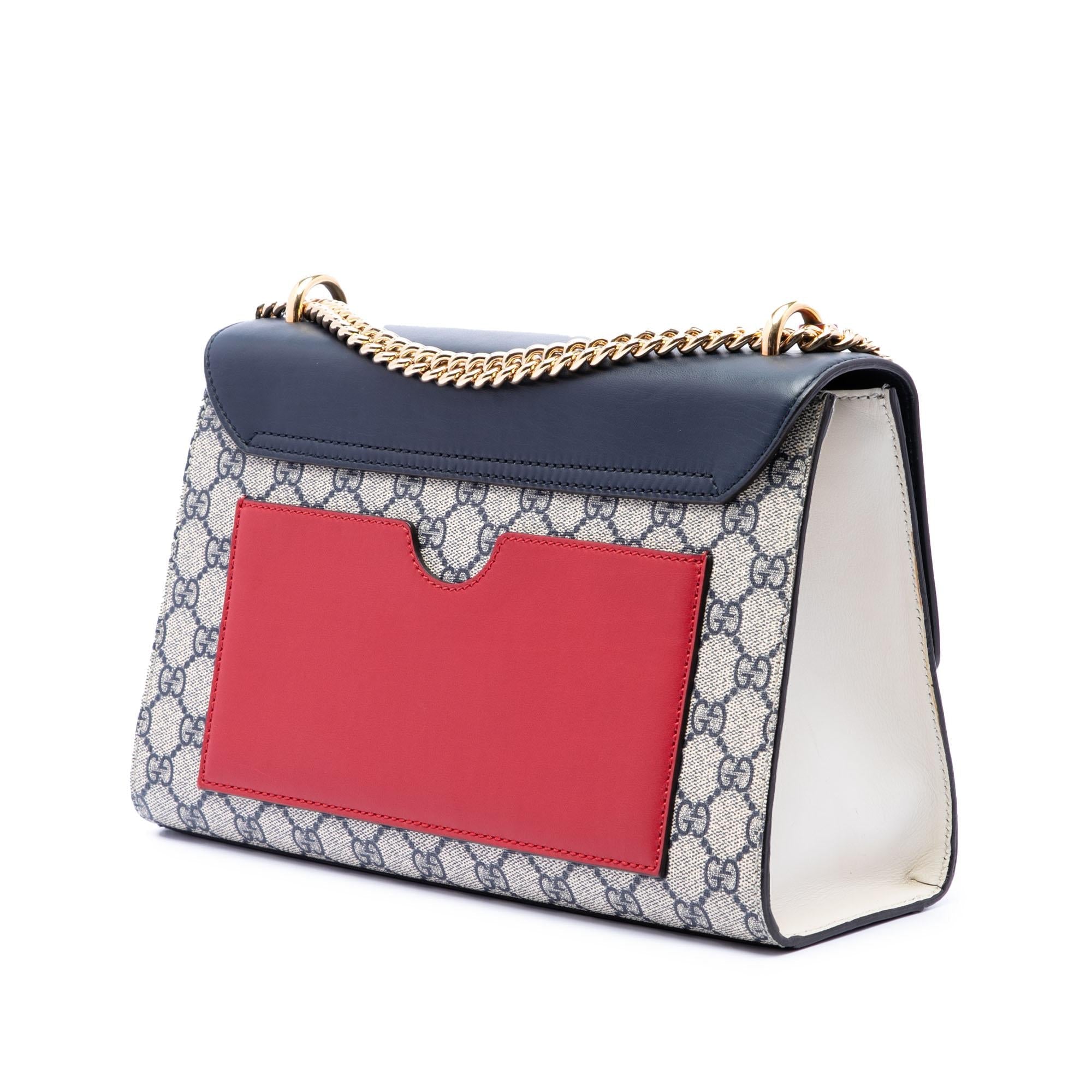 Gucci Medium GG Supreme Padlock Shoulder Bag