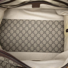Gucci Medium GG Supreme Web Ophidia Carry On Duffle Bag