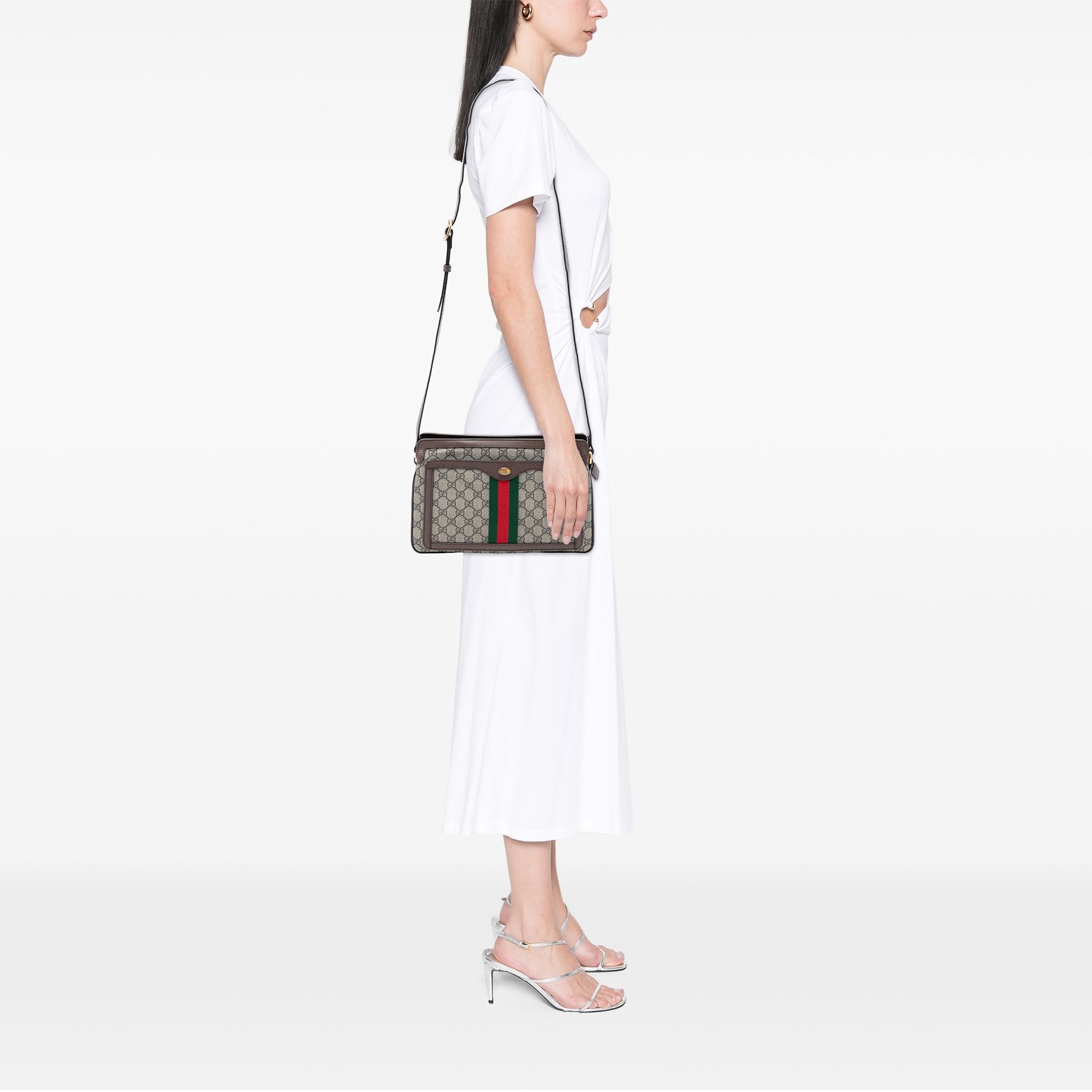 Gucci Medium GG Supreme Web Ophidia Crossbody