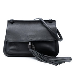 Gucci Medium Leather Bamboo Daily Crossbody