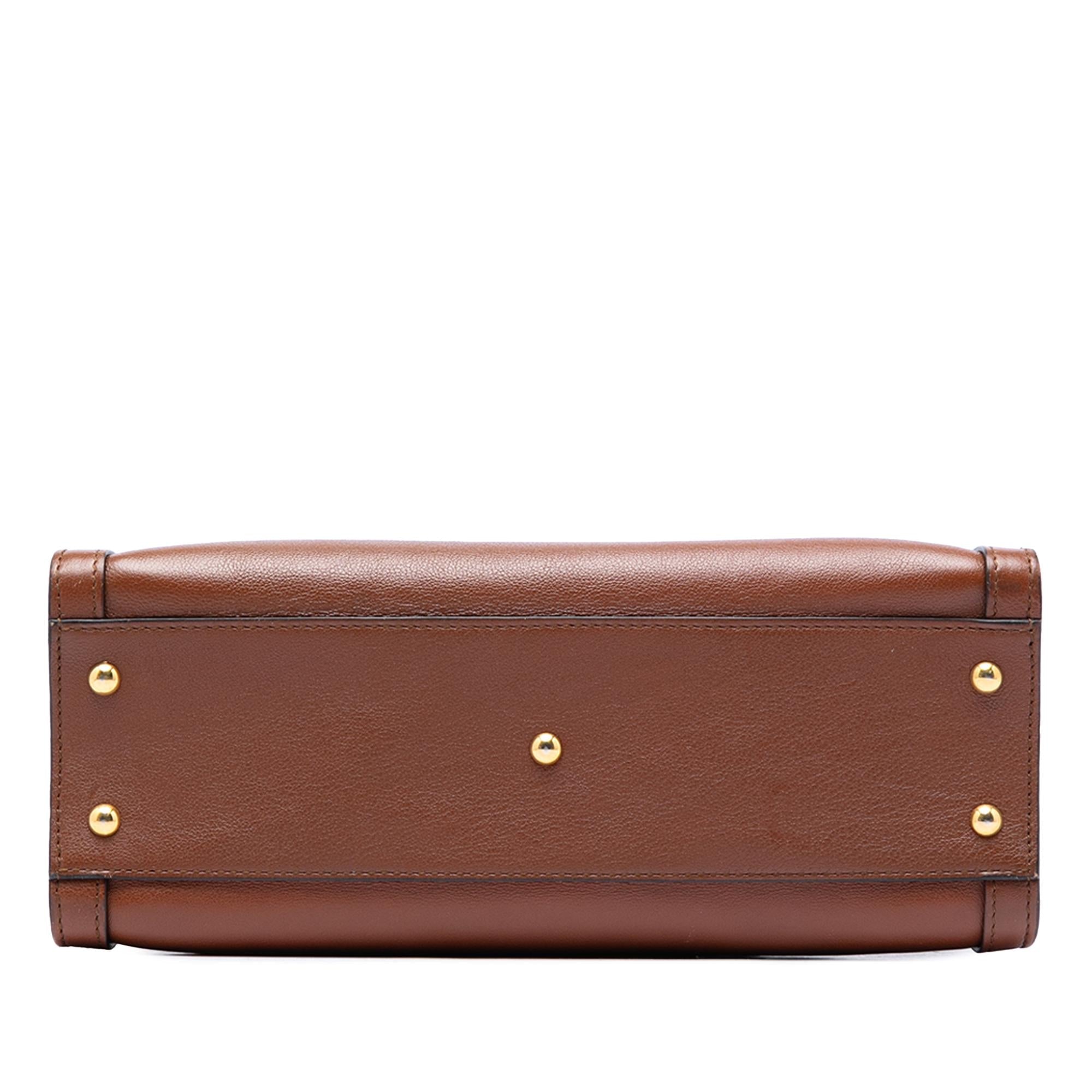 Gucci Medium Leather Bamboo Diana Satchel