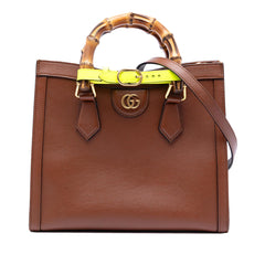 Gucci Medium Leather Bamboo Diana Satchel