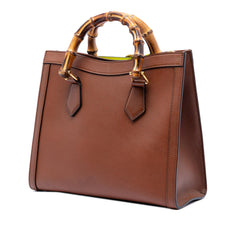 Gucci Medium Leather Bamboo Diana Satchel
