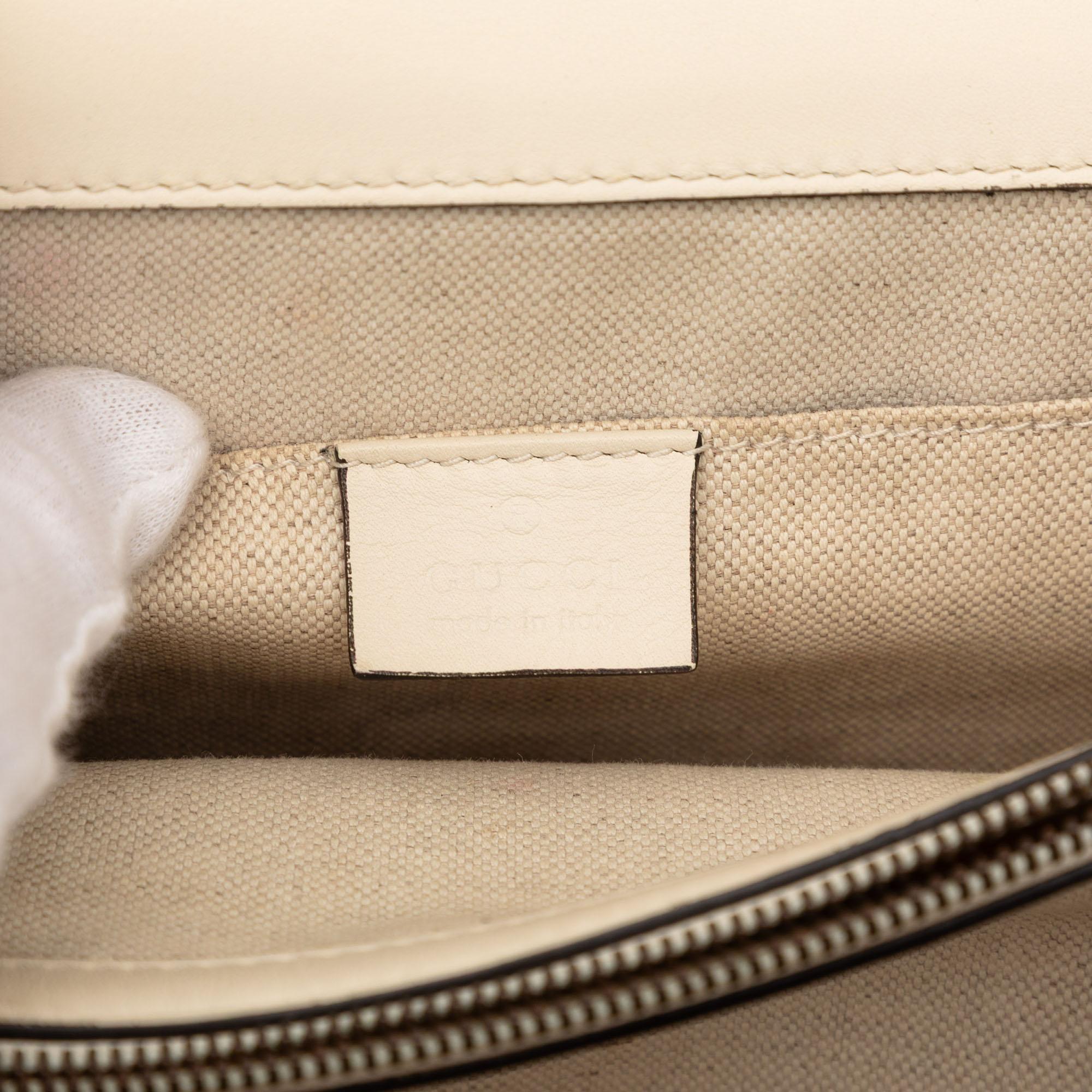Gucci Medium Leather Bamboo Dionysus Web Satchel