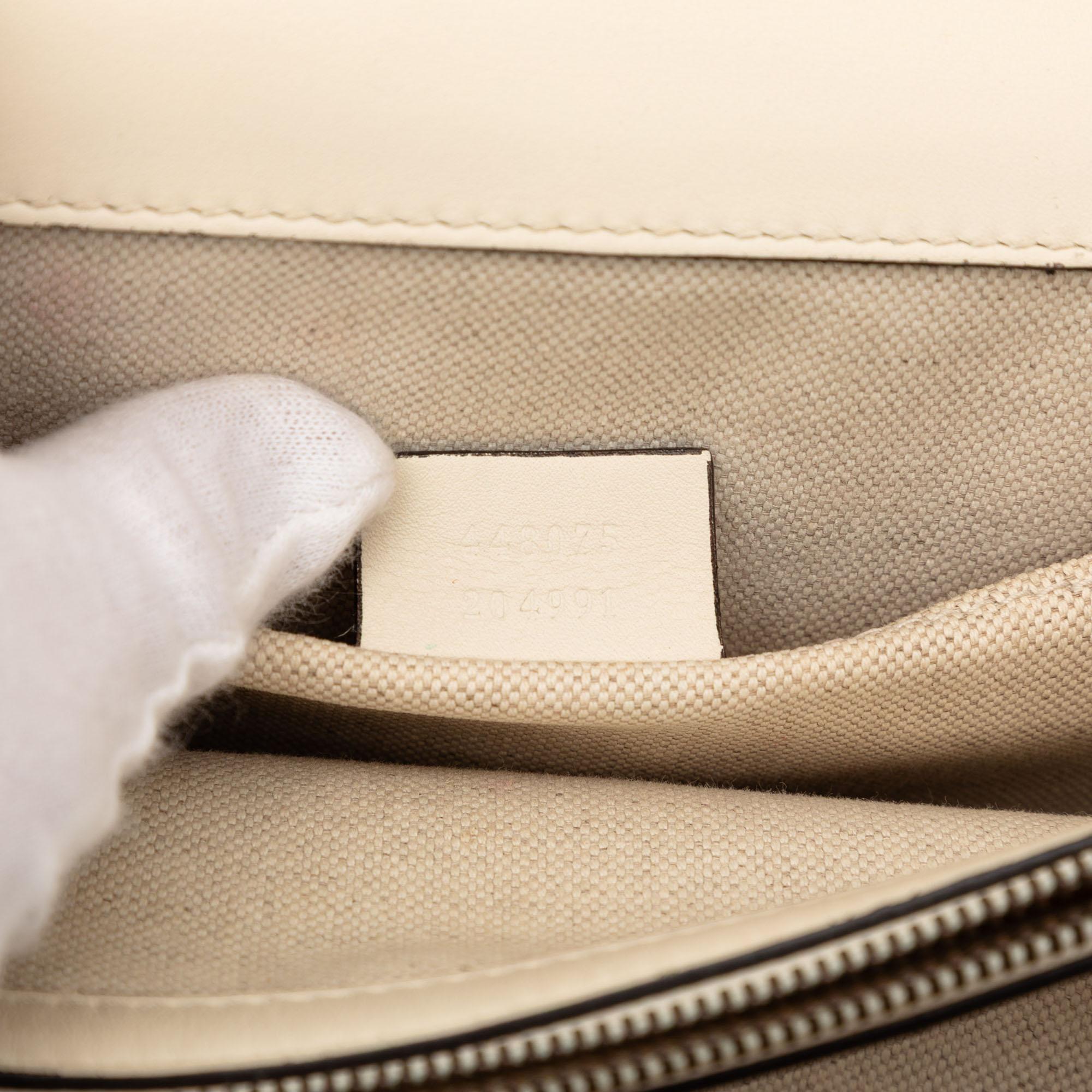 Gucci Medium Leather Bamboo Dionysus Web Satchel