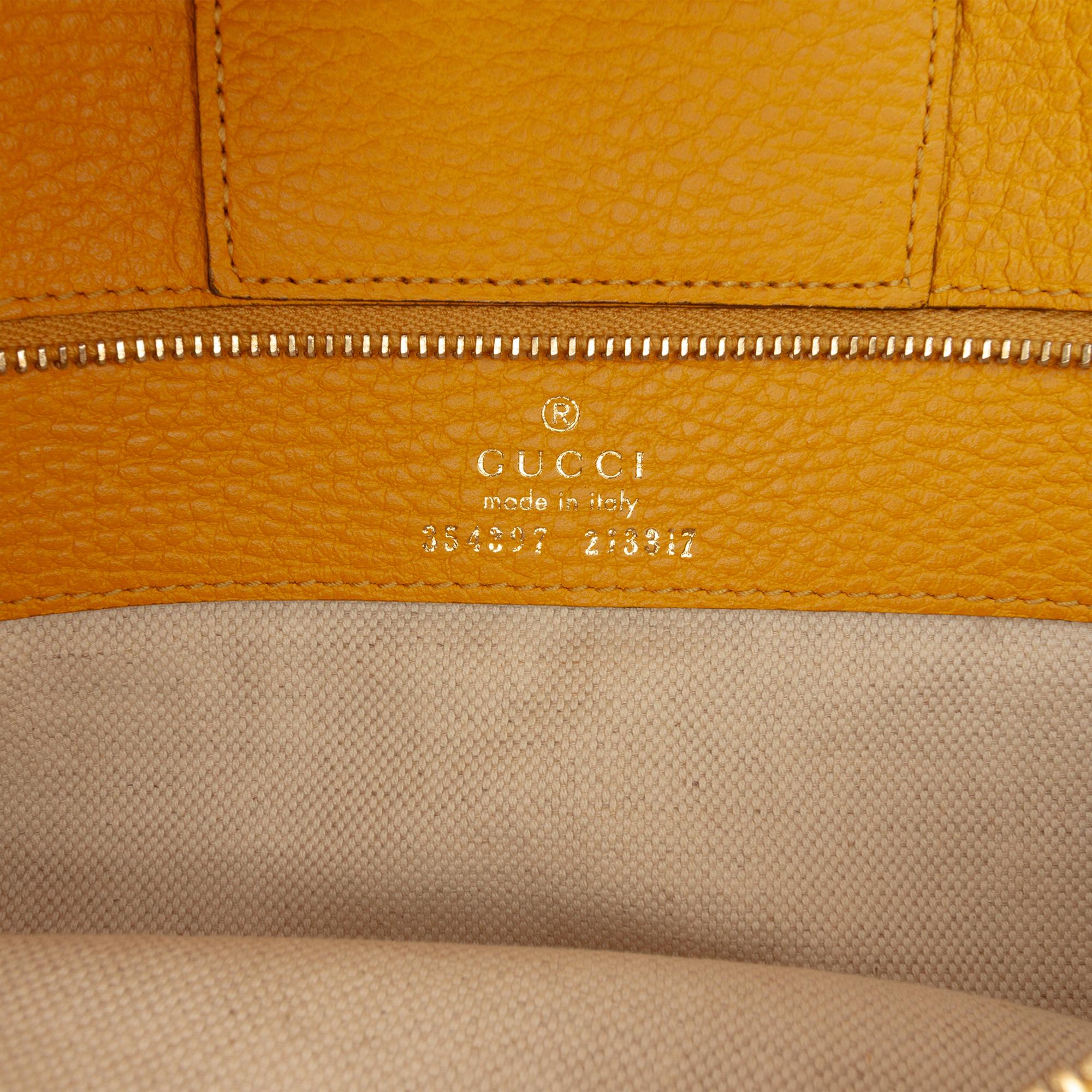 Gucci Medium Leather Swing Tote