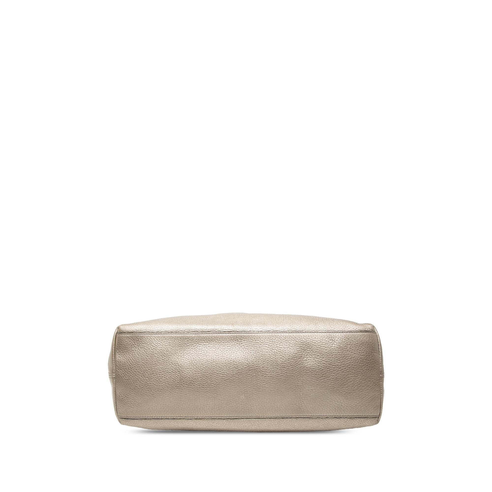 Gucci Medium Metallic Calfskin Soho Chain Tote