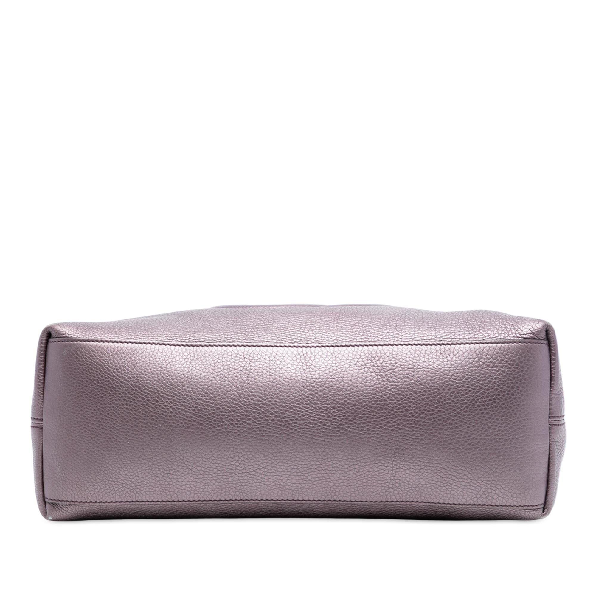 Gucci Medium Metallic Calfskin Soho Chain Tote