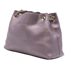 Gucci Medium Metallic Calfskin Soho Chain Tote