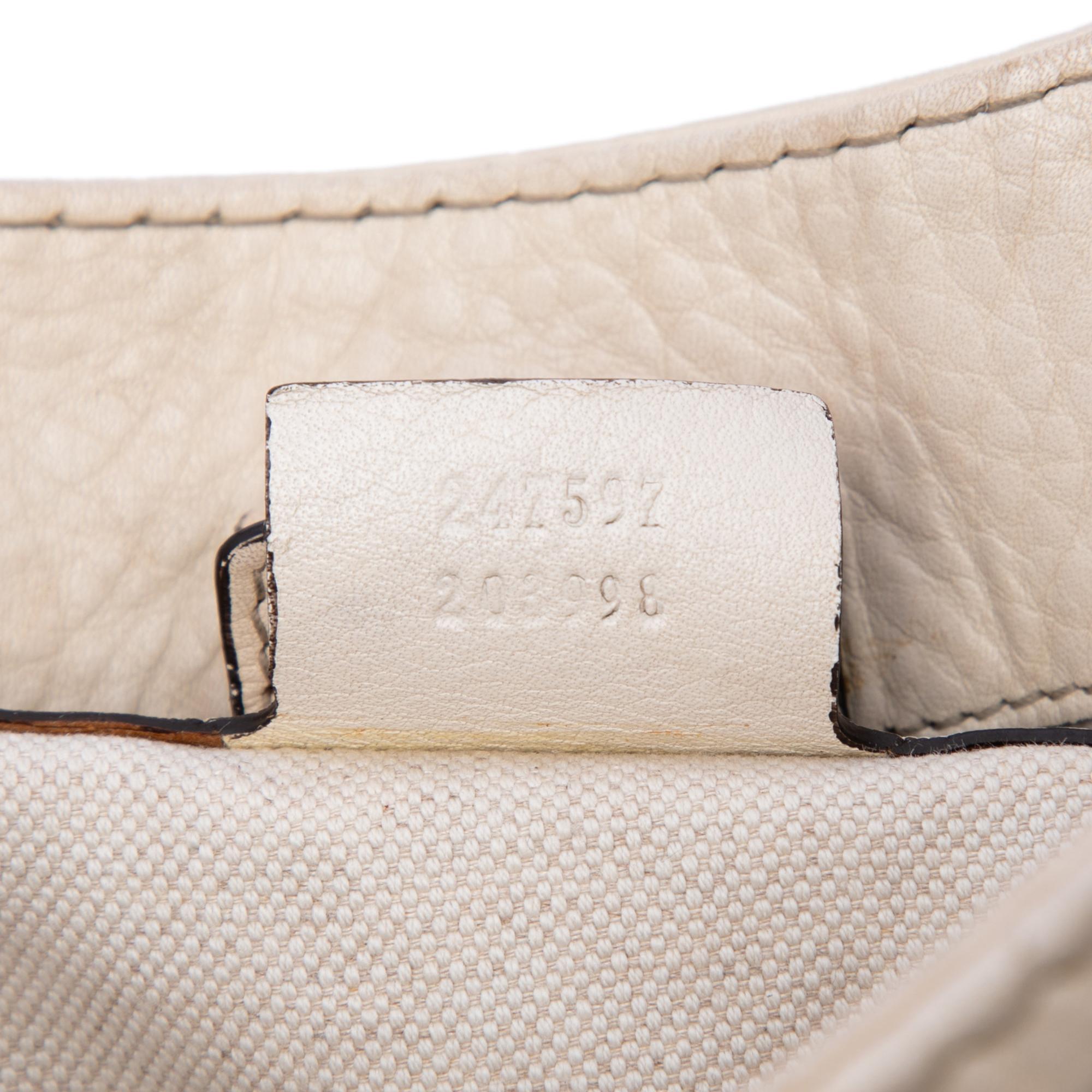 Gucci Medium Pebbled Calfskin Web Heritage Shoulder Bag