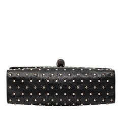 Gucci Medium Studded Leather Miss Bamboo Crossbody
