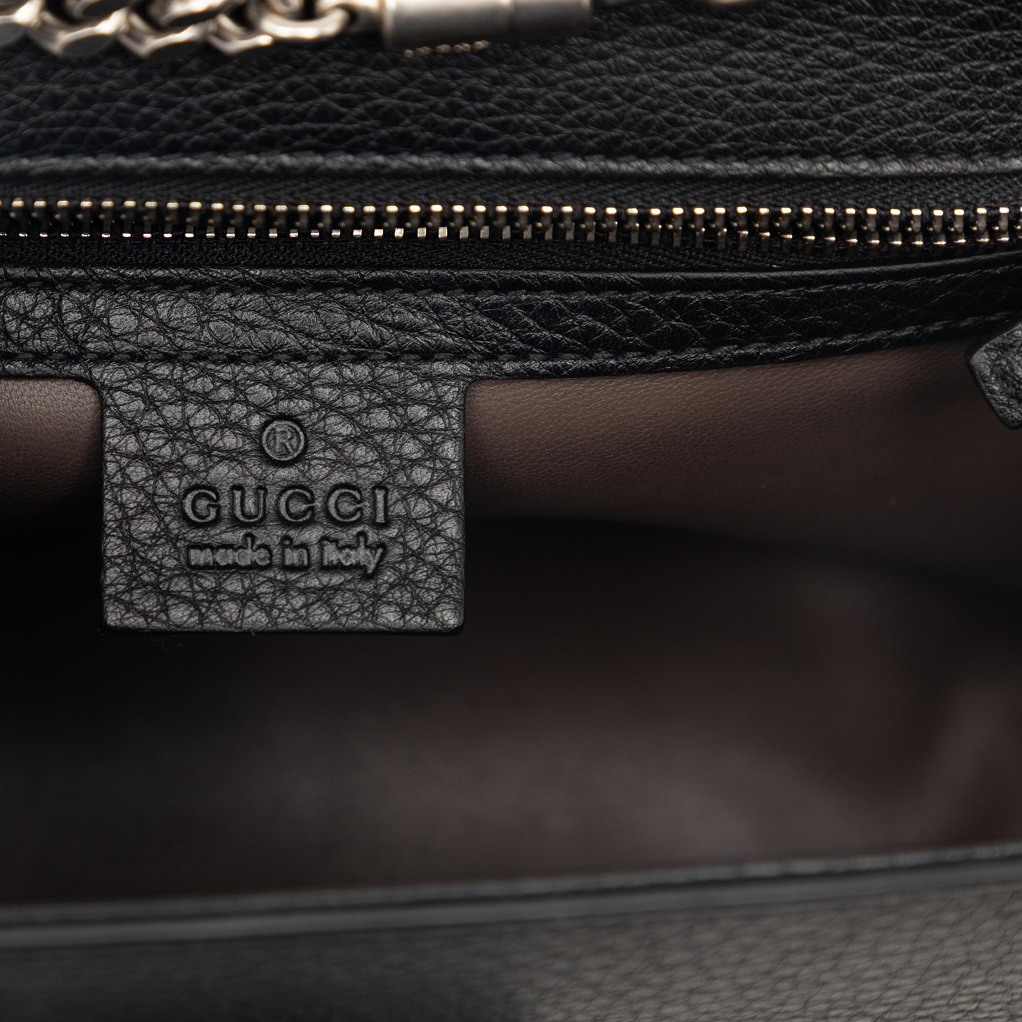 Gucci Medium Studded Leather Miss Bamboo Crossbody