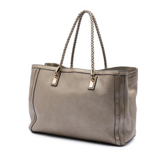 Gucci Metallic Grained Leather Bella Tote