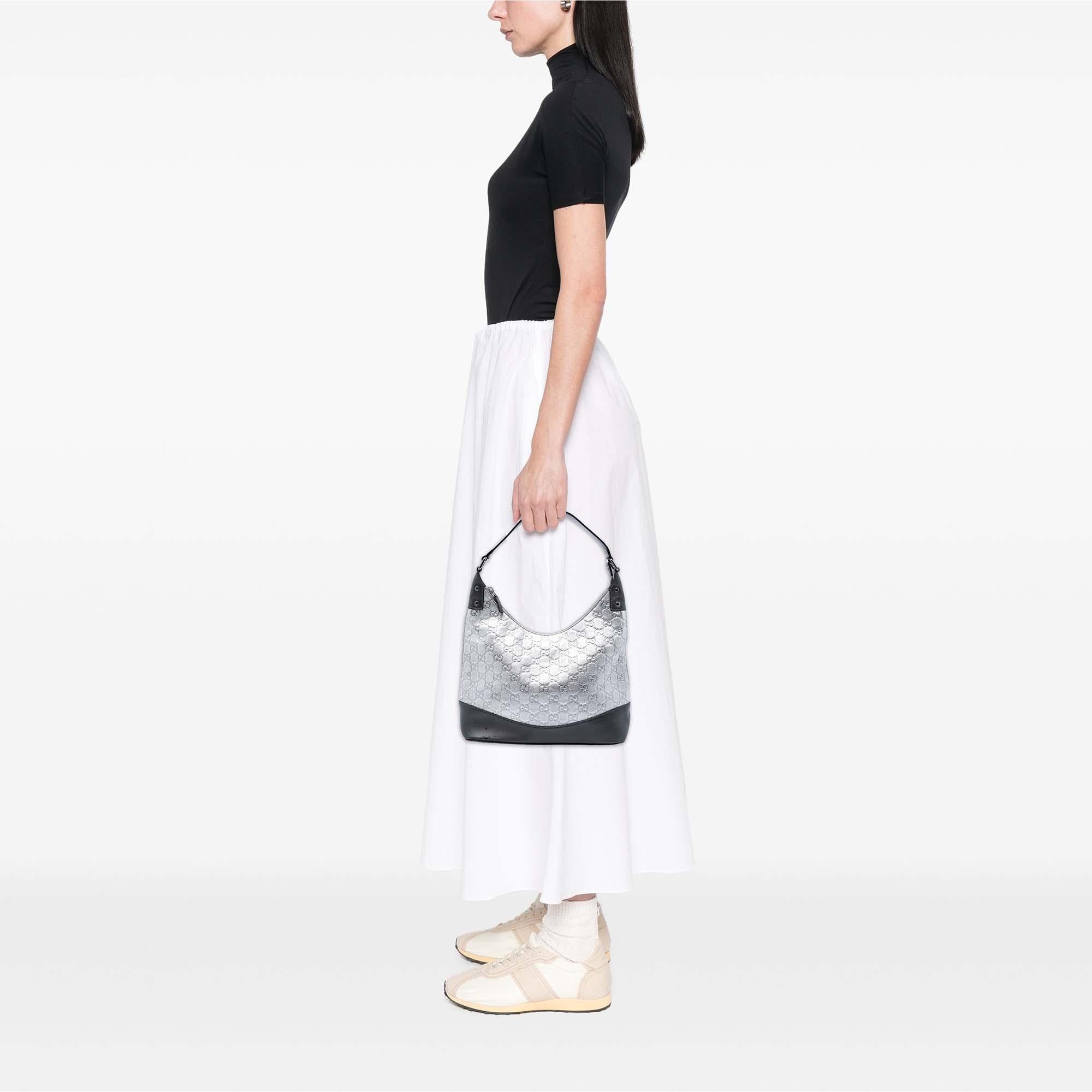 Gucci Metallic Guccissima Shoulder Bag