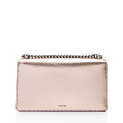 Gucci Metallic Leather Crystal Dionysus Medium E/W Shoulder Bag