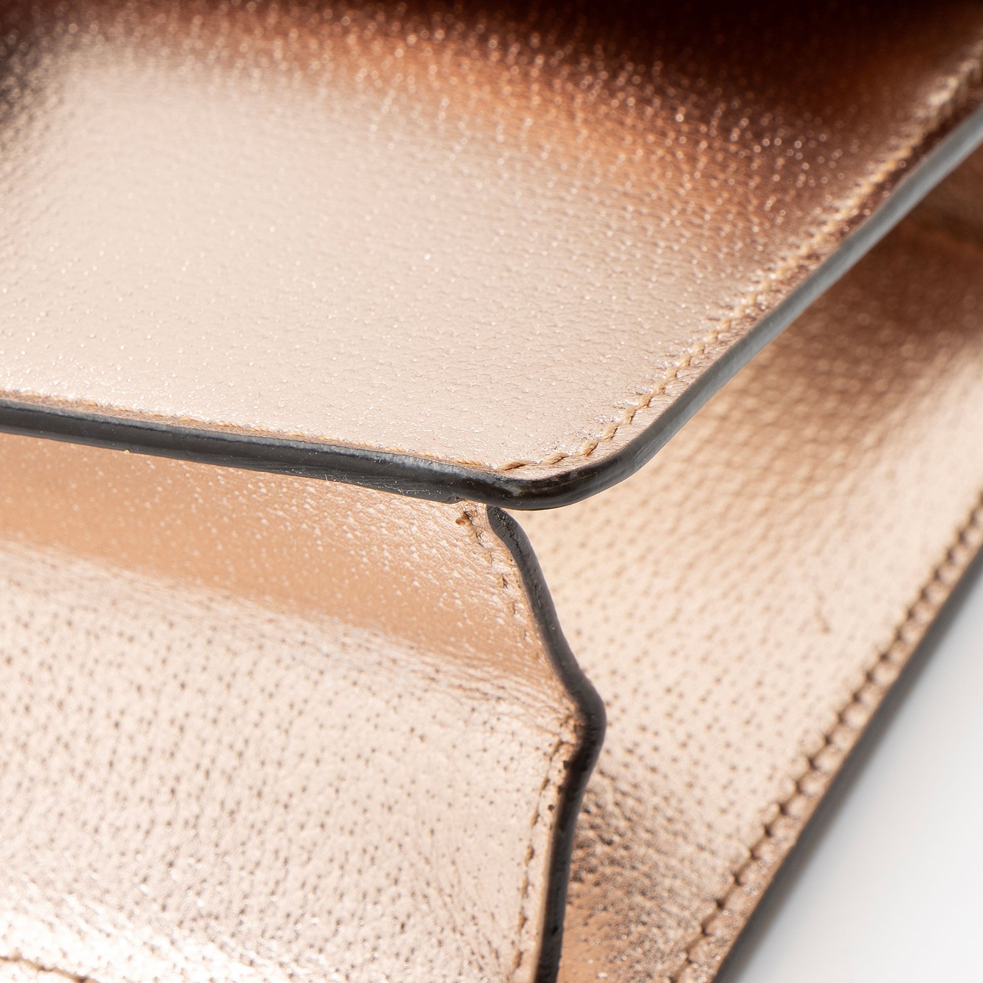 Gucci Metallic Leather Crystal Dionysus Medium E/W Shoulder Bag