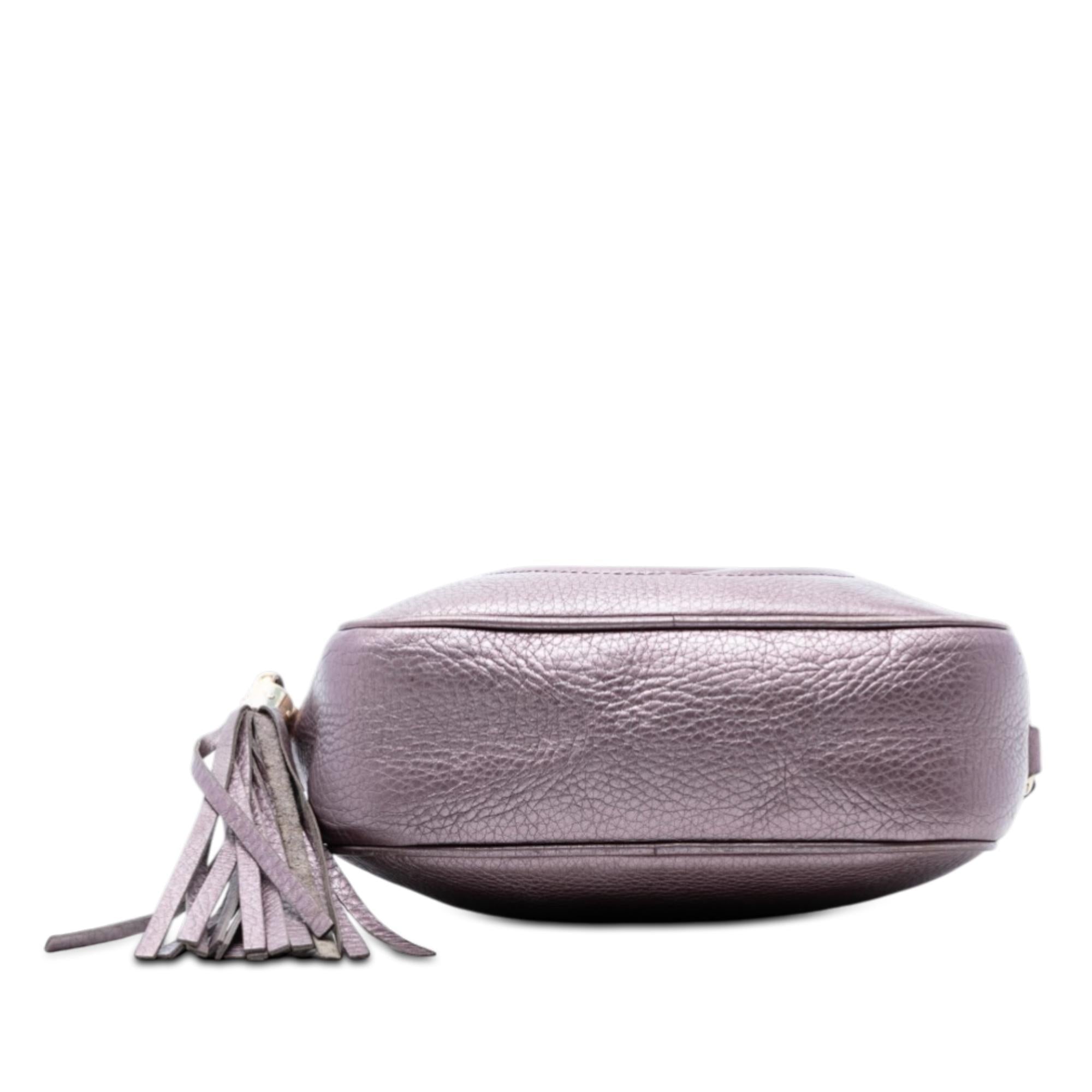Gucci Metallic Leather Soho Disco Crossbody