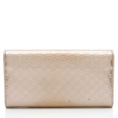 Gucci Metallic Microguccissima Leather Mayfair Continental Wallet