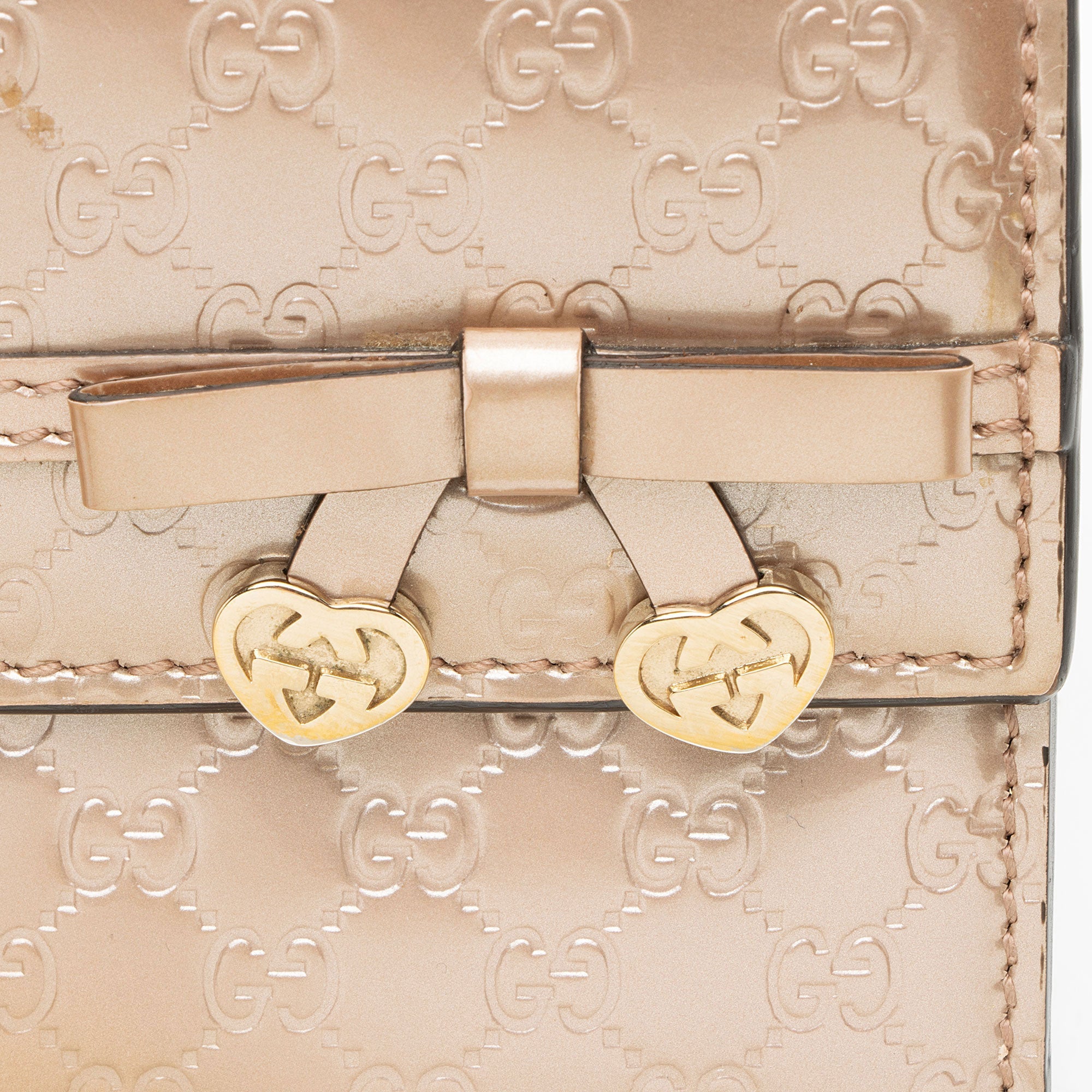 Gucci Metallic Microguccissima Leather Mayfair Continental Wallet