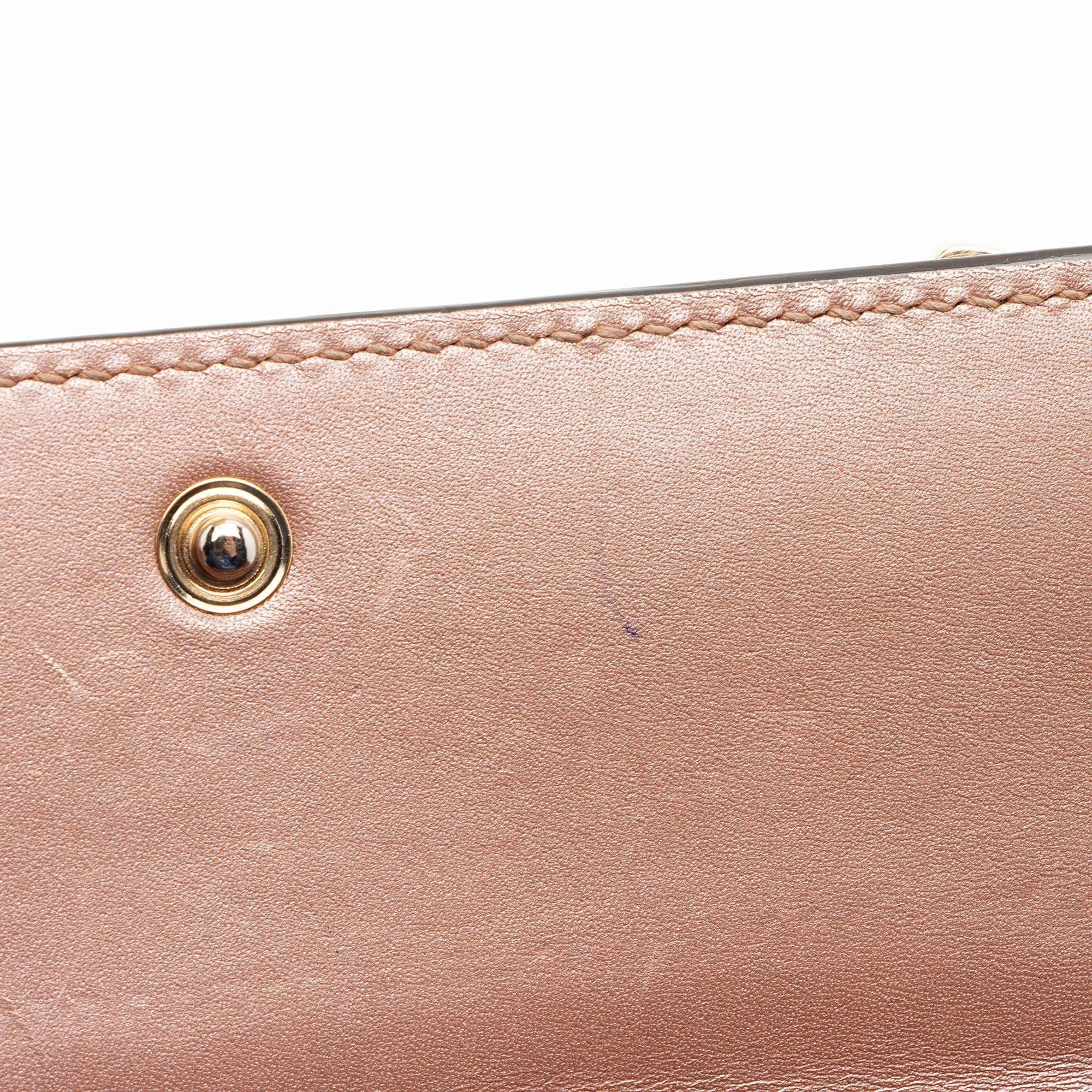 Gucci Metallic Microguccissima Leather Mayfair Continental Wallet