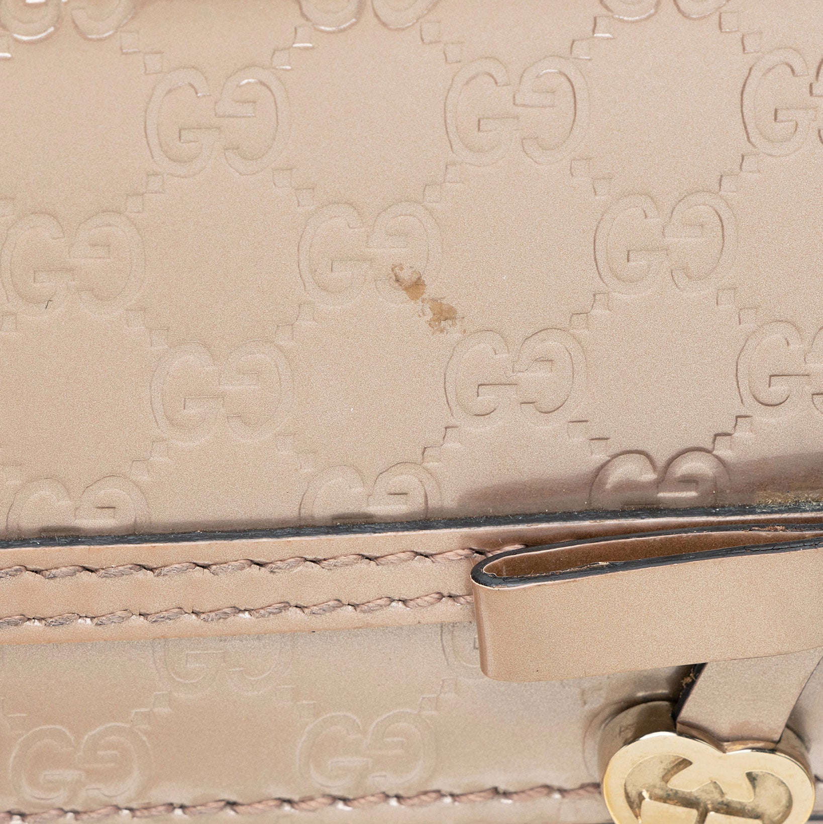 Gucci Metallic Microguccissima Leather Mayfair Continental Wallet