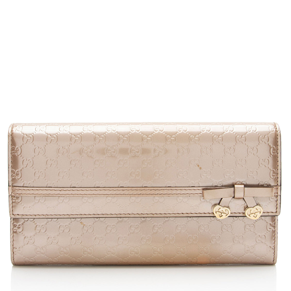 Gucci Metallic Microguccissima Leather Mayfair Continental Wallet