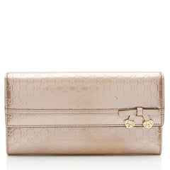 Gucci Metallic Microguccissima Leather Mayfair Continental Wallet