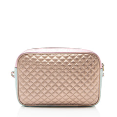 Gucci Metallic Quilted Leather Trapuntata Small Shoulder Bag