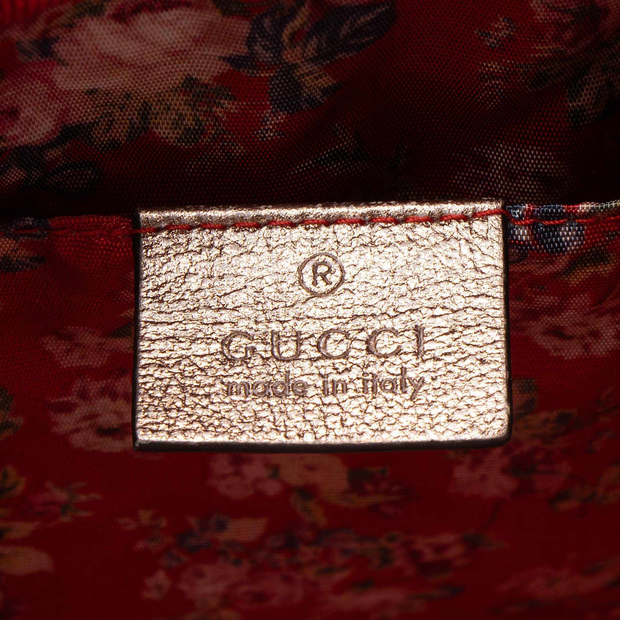 Gucci Metallic Quilted Leather Trapuntata Small Shoulder Bag