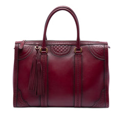 Gucci Microguccissima Trimmed Brogue Duilio Boston Bag