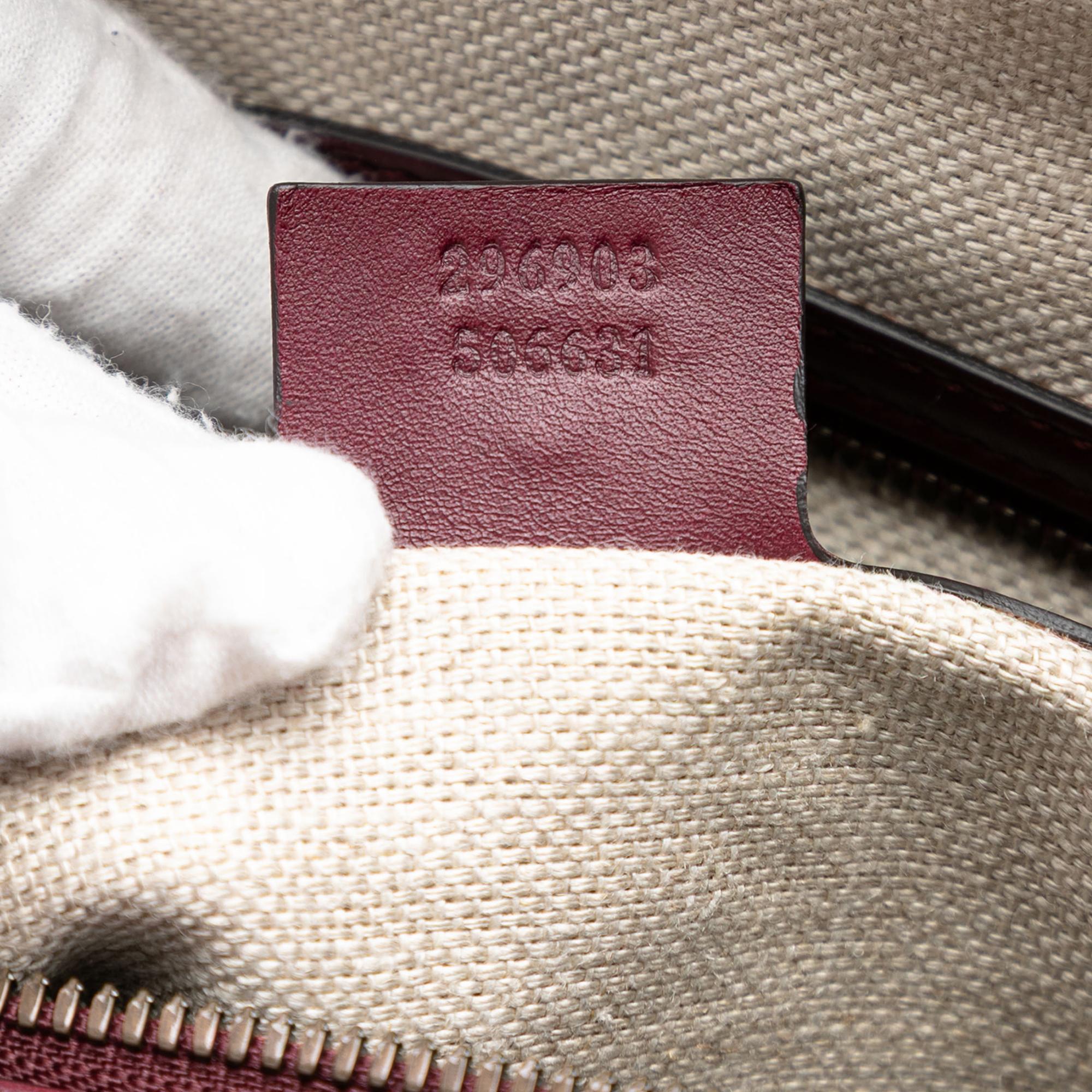 Gucci Microguccissima Trimmed Brogue Duilio Boston Bag